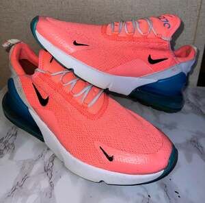 Nike Air Max 270 Lava Glow Blue Fury Women's Size 10 (CI5856-600)
